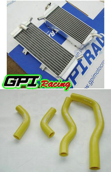

aluminum radiators for crf 450x crf450x 2005-2016 05 06 07 08 09 10 +yellow hose