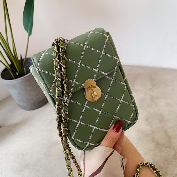 

2020 new ladies shoulder bag chain fashion milk cake bag korean small mobile phone messenger
