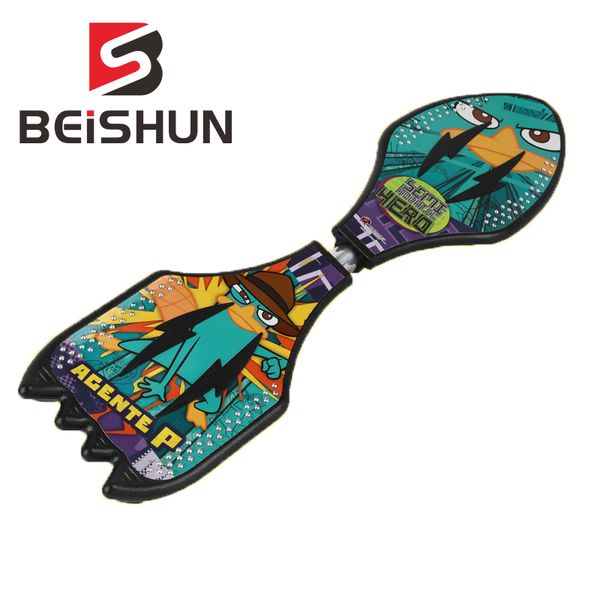 

vitality board plastic skateboard children's new wear-resistant flash wheel tour dragon board scooter