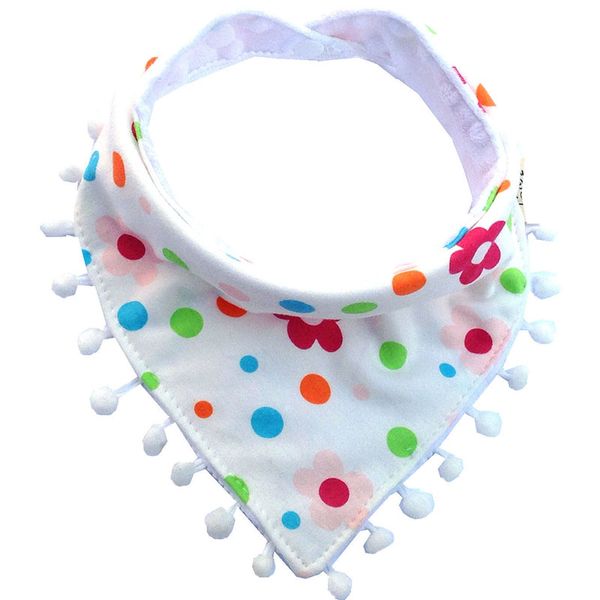 

xiaying smile baby bibs girls boys 100% pure cotton macrame super flowers stylish anti odor antibacterial apron fast dry towel