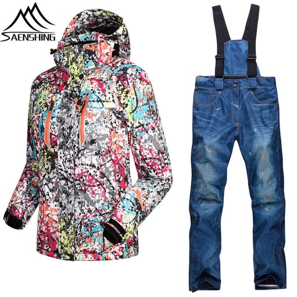 Weibliche Sets Schnee Warm Jacke Großhandel Karat Saenshing Super Skianzüge Anzüge Mädchen Snowboard Hose Damen Wasserdichte 10 CorWQdeExB