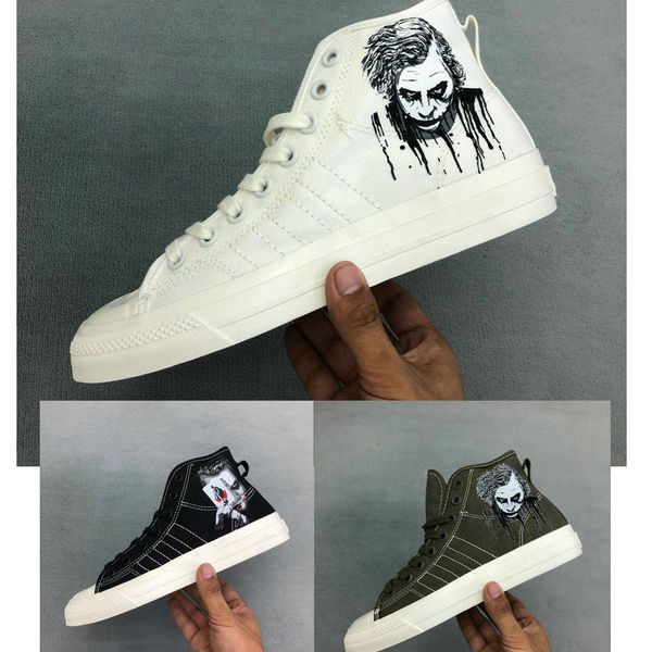 

2019 new convas shoes nizza hi rf x clown women men original sneakers brand size 36-44