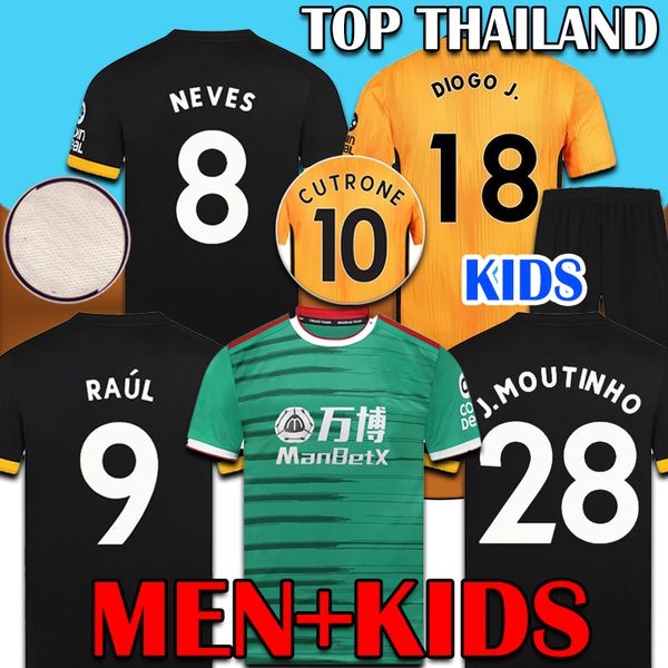 

MEN + KIDS 19 20 Wolves soccer jersey Wolverhampt CUTRONE RAUL NEVES 2019 2020 Wolverhampton Wanderers football shirt DIOGO J. uniforms