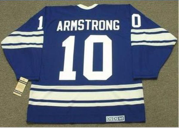 

custom men youth women vintage #10 george armstrong toronto maple leafs 1967 ccm hockey jersey size s-5xl or custom any name or number, Black