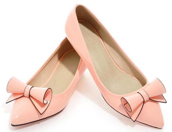 

women's shoes in spring and autumn slope heel pointed end bowknot @1016, Black
