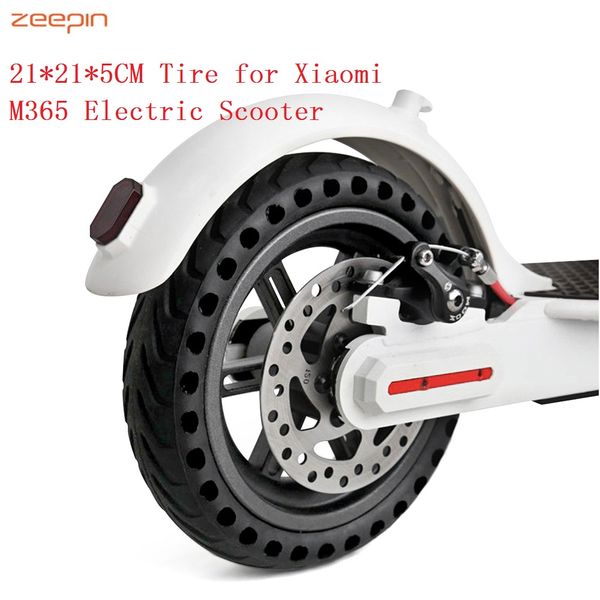 

zeepin rubber solid rear tire with hollow design 21cm for m365 electric scooter