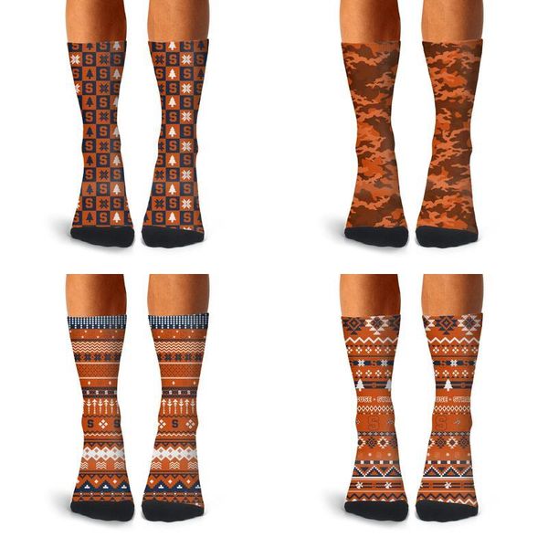 

человек сиракузы оранжевого рождество logo синих загрузок носки хлопок fit повседневный compression fancy камуфляж баскетбол университет бел, Black