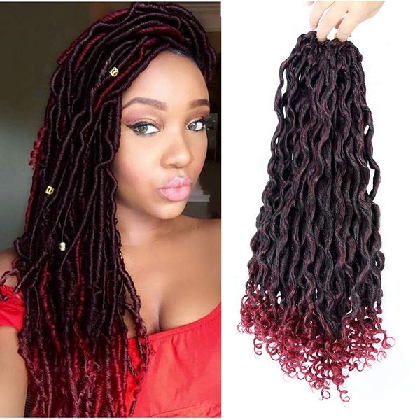 

1 . / ло богин faux locs кѬком воло ко волние faux locs вими конами ломбе, Black
