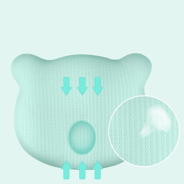 

cute bear pillow baby sleeping head positioner head shaping pillow newborn infant cushion summer bedding ykx009