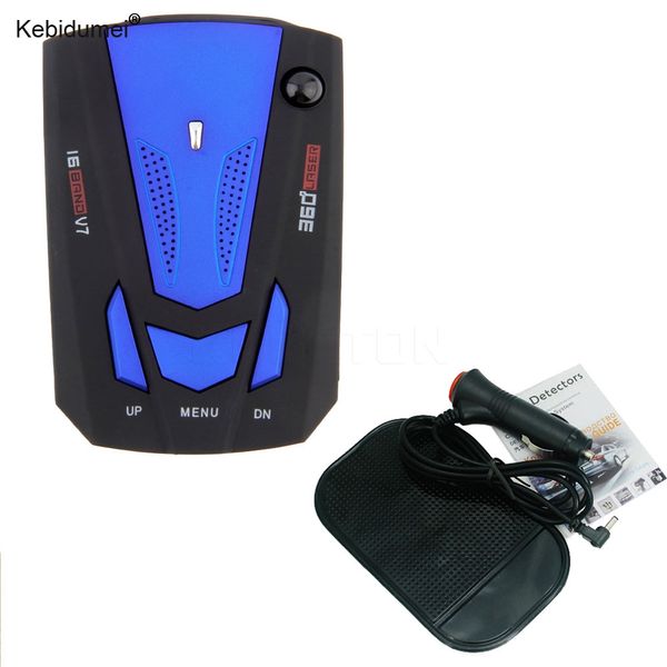 

kebidumei gps car s alarm system speed voice v7 electric dog blue color led display car detector
