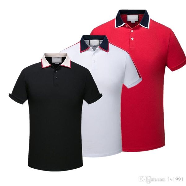 

2019 luxury europe париж лоскутные мужчин мужская мода tshirt дизайнер футболка casual men одежда медузы хлопок tee роскошь поло, White;black