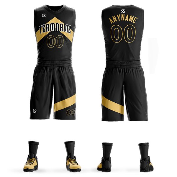Benutzerdefinierte Sublimation-Basketball-Trikot-Uniformen für Männer und Jungen. Entwerfen Sie Ihr eigenes Basketball-Team, College-Bekleidung, Sportkleidung