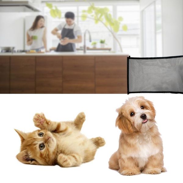 

защитная сетка собаки ворота главная дышащие pet забор крытый открытый магия разделение чистая портативный складной простая установка прочны