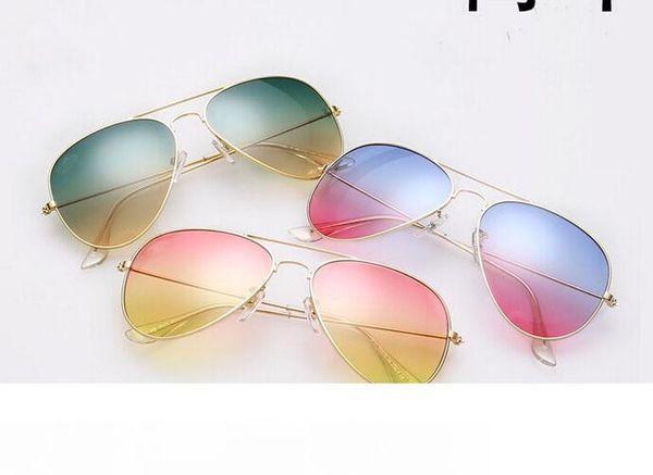 

summer women gradient colors cycling sunglasses men metal sun glasses outdoor beach sport fashion driving sun glasses 8colors drop shipping, White;black