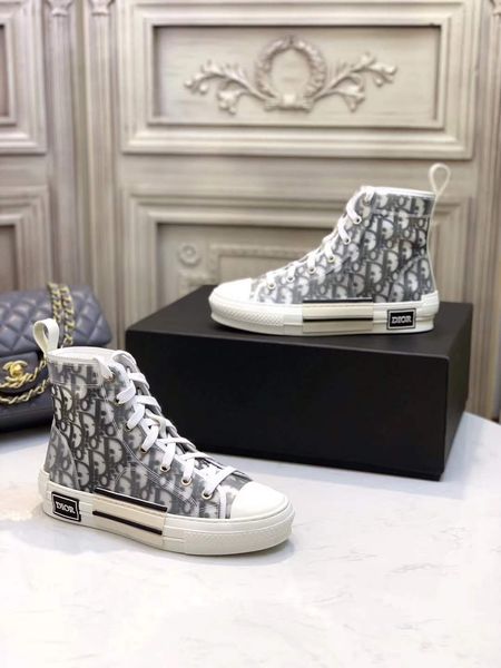 

Dhl brand dior canva hoe high heel women men canva neaker with box