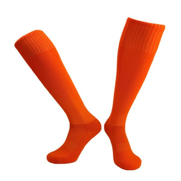 

children football socks long compression thickening towel bottom non-slip soccer football socks sports breathable new, Black