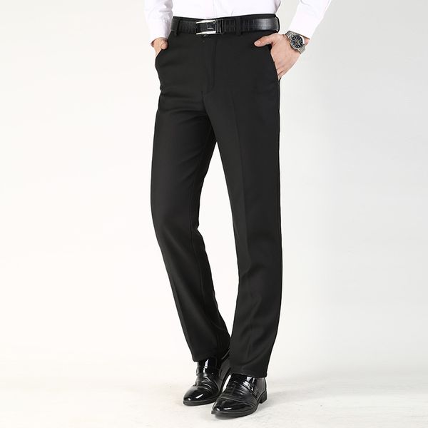 

men's business trousers black suit pants men's slim casual trousers straight suit men, White;black