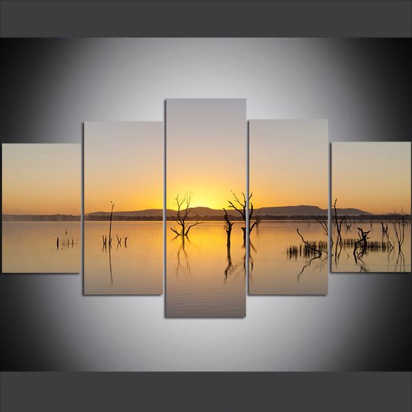 

5 piece large size canvas wall art pictures creative grampians national park art print oil painting for living room