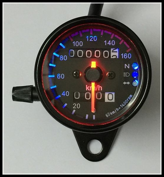 

motorcycle odometer moto led 12v universal type motorcycle with the signal light speedometer
