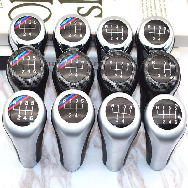 

gear stick shift knob for 1 3 5 6 series e46 e53 e60 e61 e63 e65 e81 e82 e83 e87 e90 e91 e92 x1 x3 x5 m chromed matte carbon