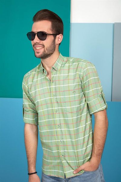 

g668 dewberry shirt -green, White;black