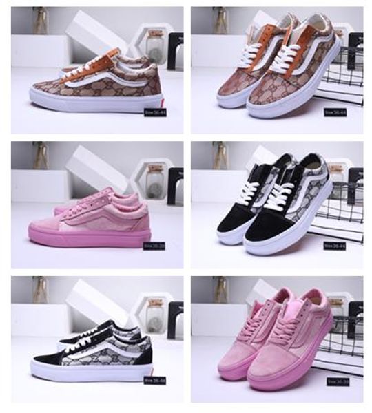 

Good quality old kool gym ca ual hoe lei ure women hoe men women 039 hoe with ro e print jogging neaker dunk b ize eur 36 44