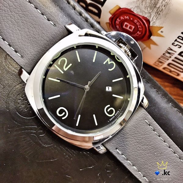 

20 foreign trade with calendar men and women leather wristwatch luxury quartz watches fashion casual sports wristband ing, Slivery;brown