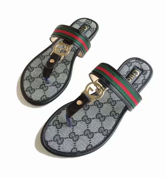 

New Fashion Europe and the Us ggbrand Sandals Leather New Shoes Women's good Sandals Leather Flip-Flops Women Slippers wholesale