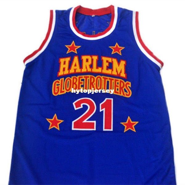 

21 kevin pecial k harlem globetrotter blue ba ketball jer ey embroidery titched cu tomize any name and name x 6xl ve t jer ey ncaa