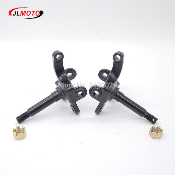 

1pair/2pcs steering strut knuckle spindle fit for china atv 50cc 70cc 110cc disc brake wheel hub go kart buggy utv bike parts
