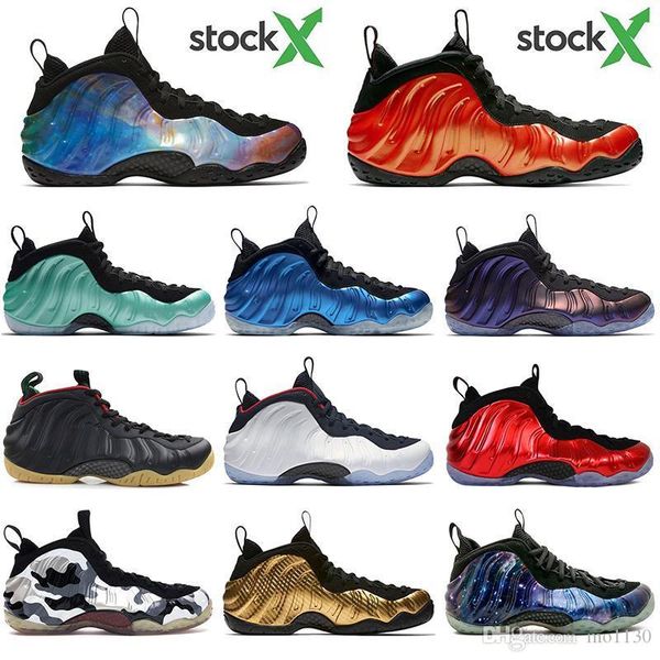 

with socks new foam one penny hardaway men basketball shoes habanero red metallic gold galaxy 1.0 good quality sports sneakers mens trainers