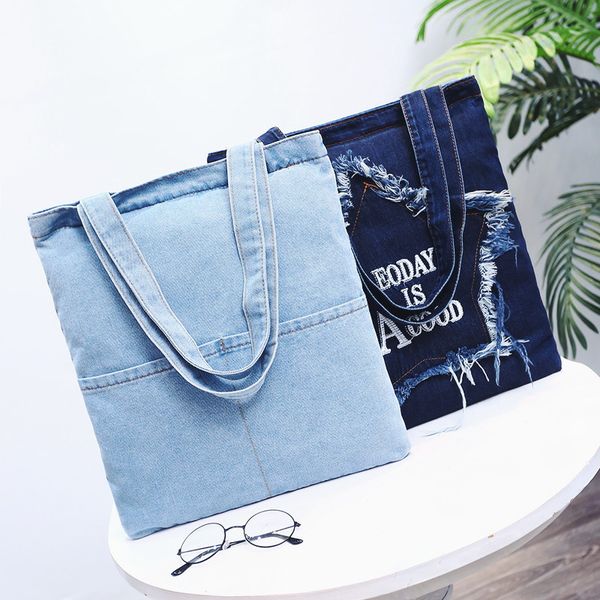 

new korean personality fashion all-purpose small shoulder bag single shoulder bag cowboy portable environmental shopping