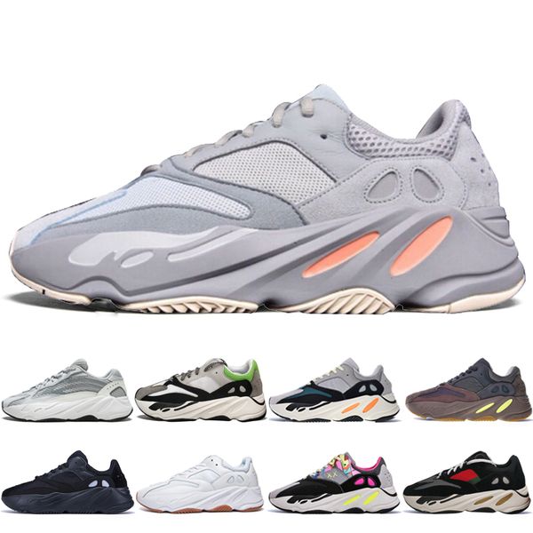 

With Box New Kanye West 700 V2 Static 3M Mauve Inertia 700s Wave Runner Mens Running shoes for men Women sports sneakers designer trainers
