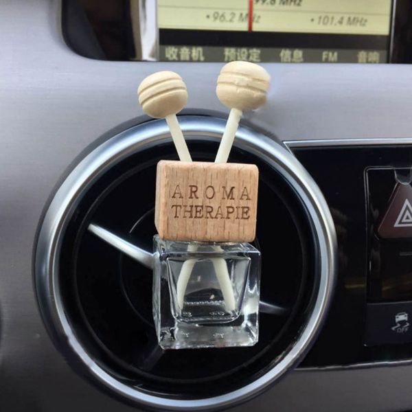 

car air freshener hanging glass bottle for essential oils car perfume bottle crystal car-styling auto ornament perfume pendant