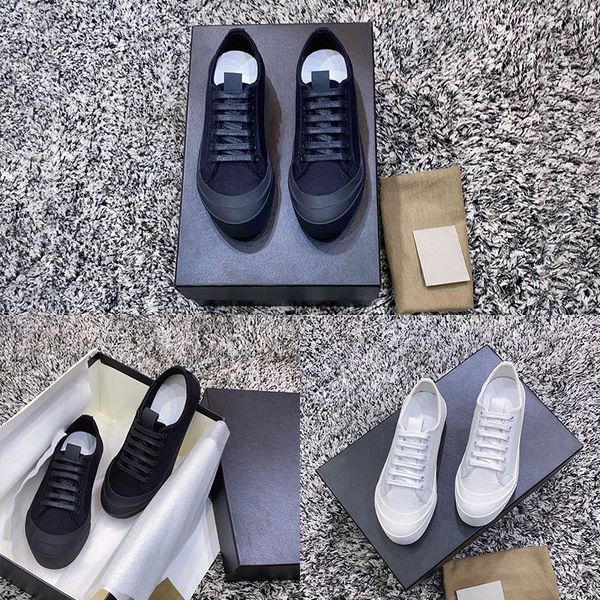 

designer womens canvas shoes luxury flat lacing white black fashion casual sneakers espadrilles with box size 35-40