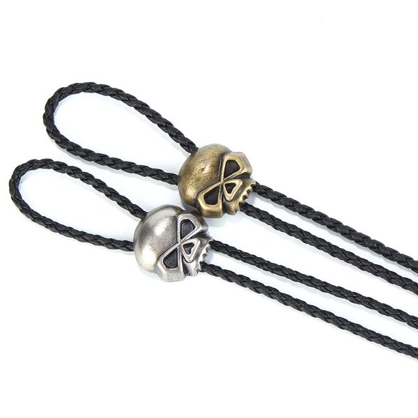 

новый европейский и американский ожерелье творческий черепа сплава mens tie rope polo tie оптовой продажи ювелирных изделий, Silver