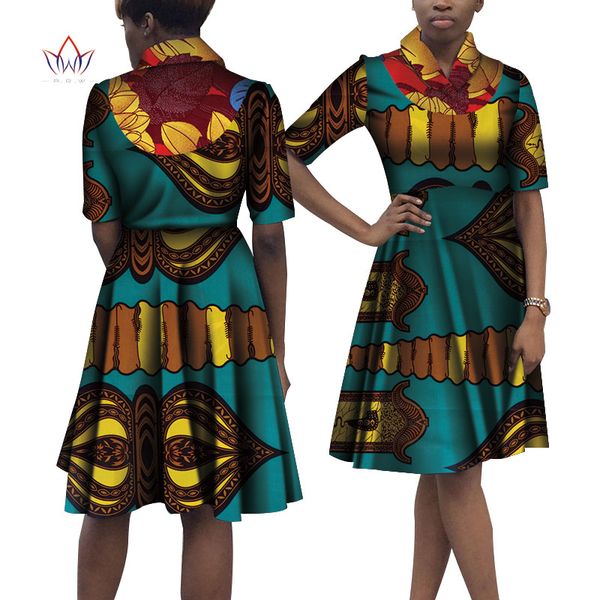 

summer african dress for women plus size african print dresses for women knee-length clothing woman natural 6xl africa wy4090, Red