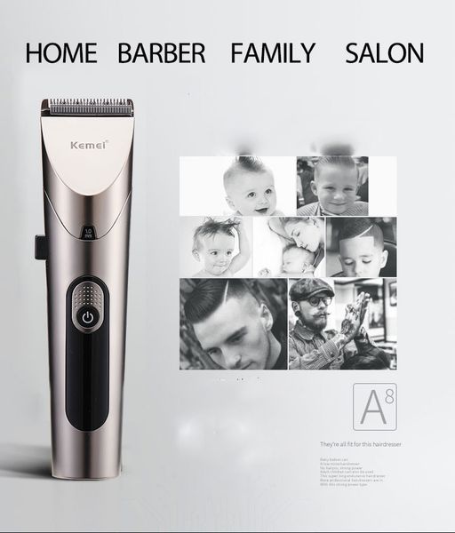 

keme 1627 4 fine tuning professional led hair trimmer baby hair trimmer cordless machine stainless steel blade dhvsi