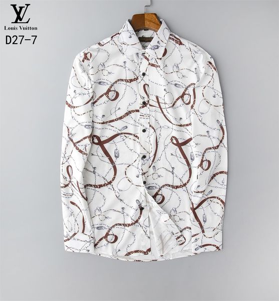 

men shirt slim fit fashion animal printed mens dress shirts camisa social masculina long sleeve shirt men clothes .f21, White;black
