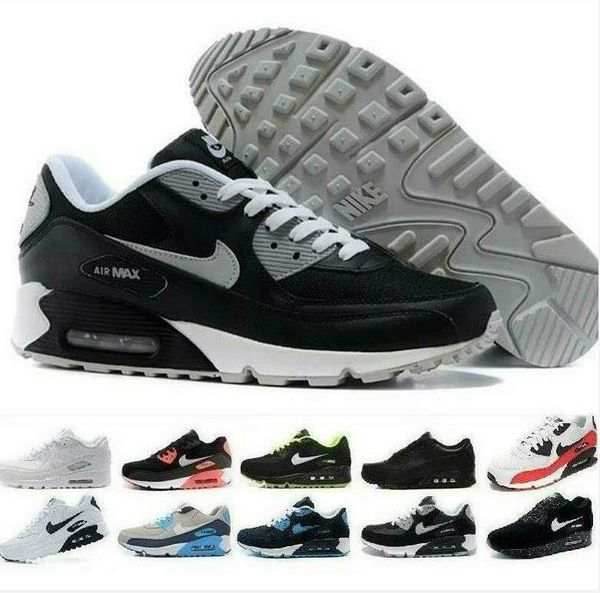 

classic 90 new air cushion men women running shoes black white red casual sports walking jogging sneaker outdoor trainers