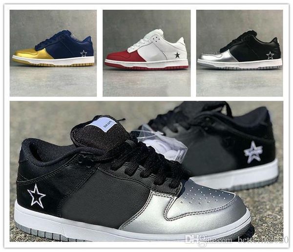 

горячая продажа sup sb dunk low pro qs mens женщин конструктора кроссовки black silver red темно-синий золото спортивные тренажеры кроссовки
