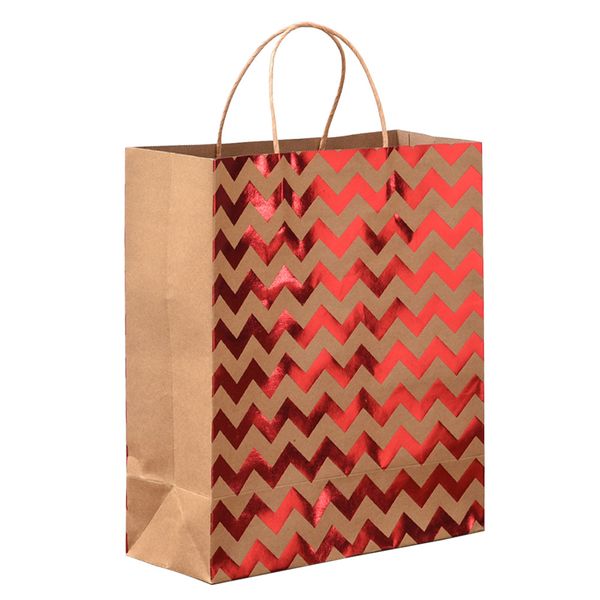 

10pcs home multifunctional lightweight birthday celebration paper bag reusable bronzing gift diy decorative portable with handle