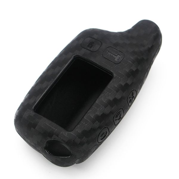 

tw9010 silicone carbon cover key case shell keychain case for tomahawk 9010 tw9030 lcd remote two way car alarm system