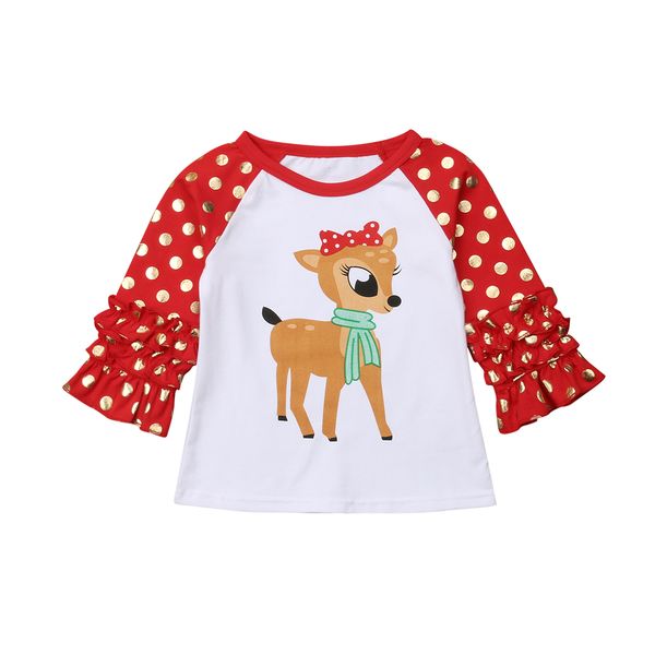 

2020 toddler kids baby boy girls clothing & t-shirt party tees outfit christmas, White;black