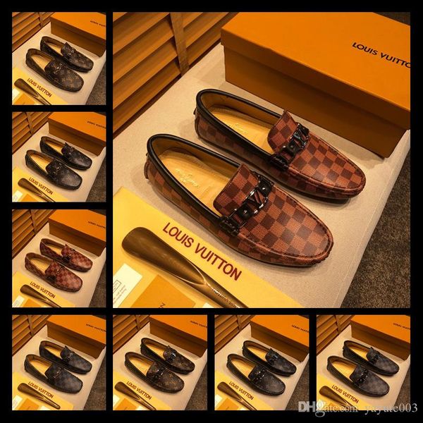 

italian luxury designers leather dress shoes leather wedding party men shoes suede fashion loafers heel shoes size 38-44, Black