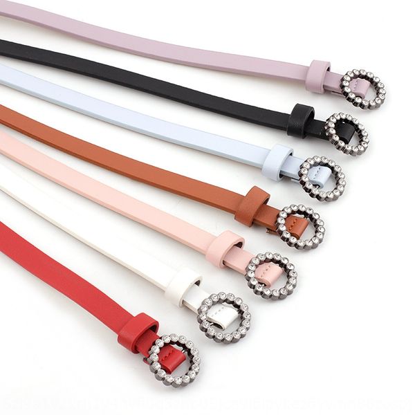 

2020 women's pu belt water drill rhinestone dress inlaid decoration matching dress belt women, Black;brown