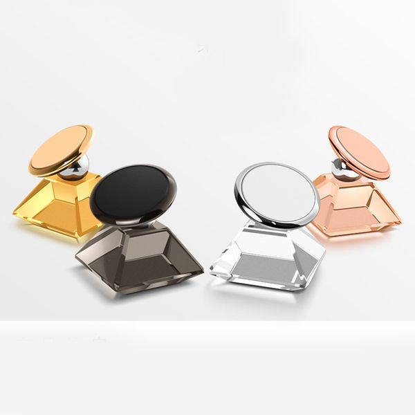 

ясный кристалл держатель телефона сильных магнитных автомобилей air vent mount 360 градусов вращения универсальный держатель телефона с паке