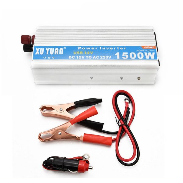 

portable power inverter ac 220/110v 1500w car charger power inverter converter 12 v to 220v universal socket car