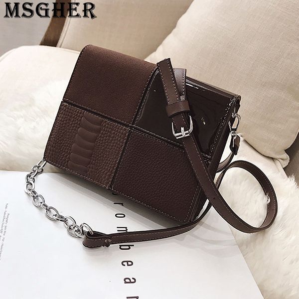 

msgher patchwork flap women shoulder bag casual autumn joker vintage practical new style 2019 concise style girl bag wb3233