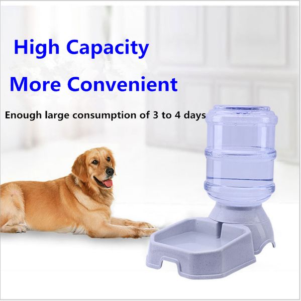 

3.8l pet automatic feeder dog cat drinking bowl for dog water drinking cat feeding large capacity dispenser pet cat dog